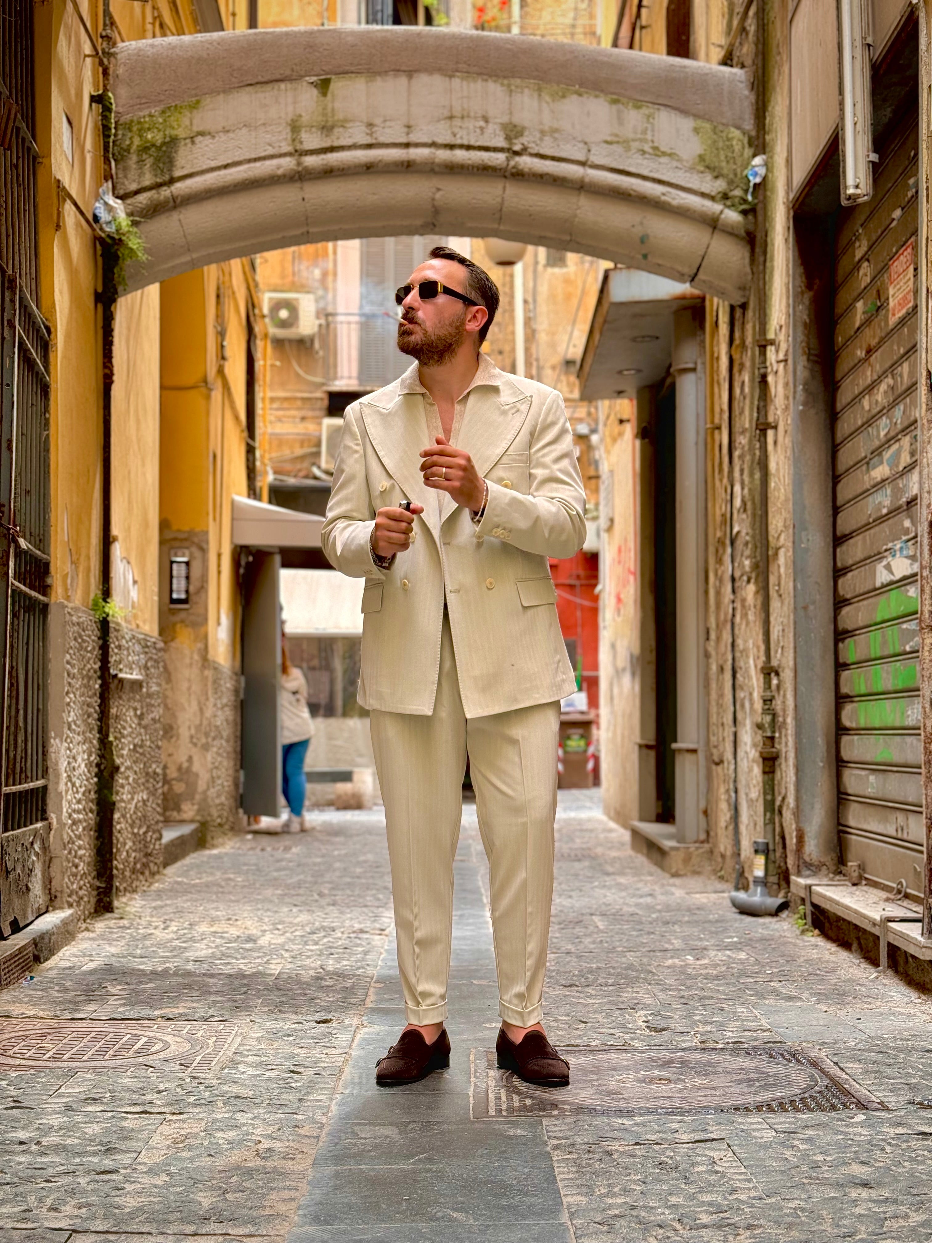 Abito Solaro Doppiopetto Beige