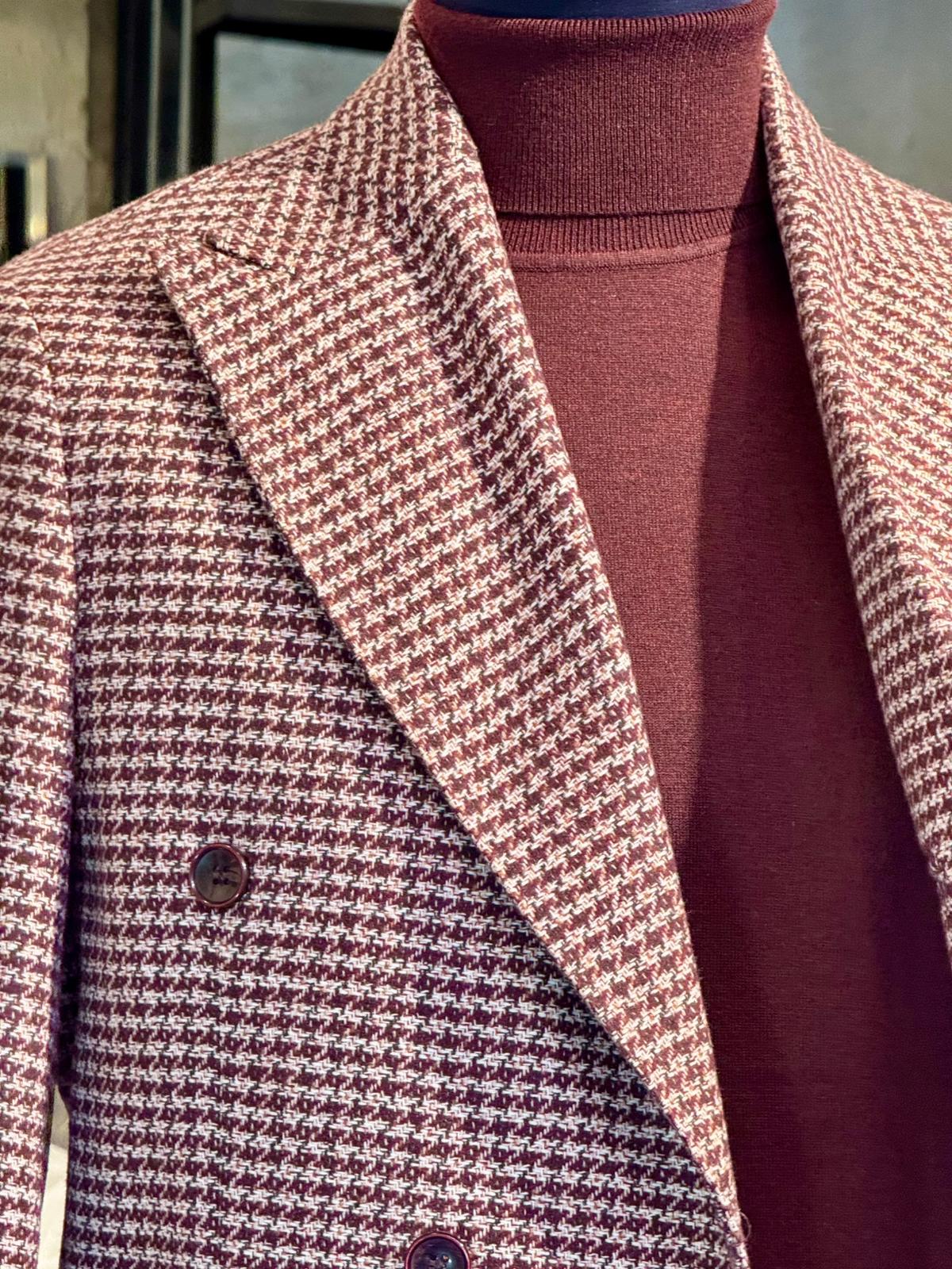 Giacca a Quadri Doppiopetto