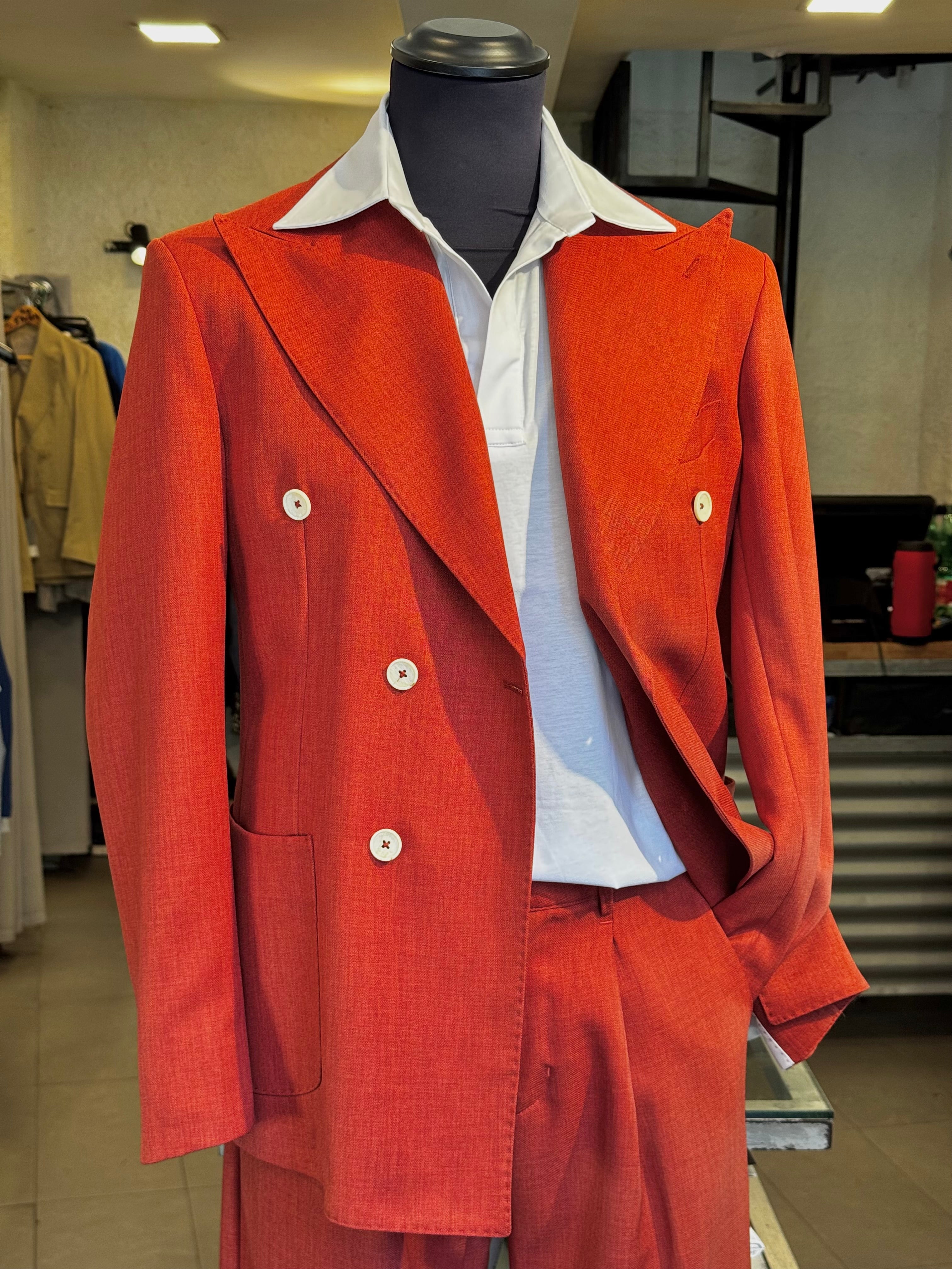 Abito Doppiopetto Ruggine