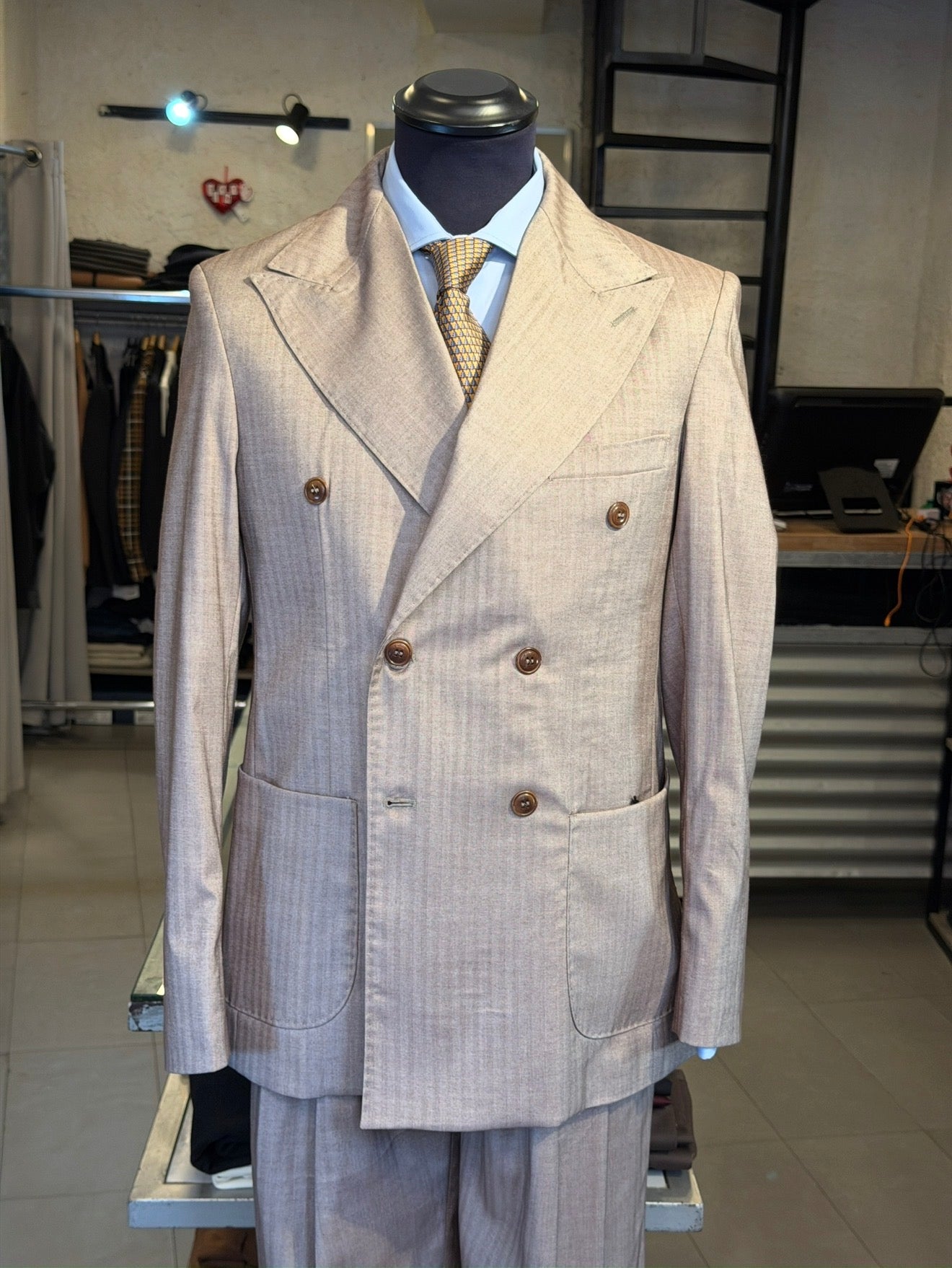 Abito Doppiopetto Solaro beige