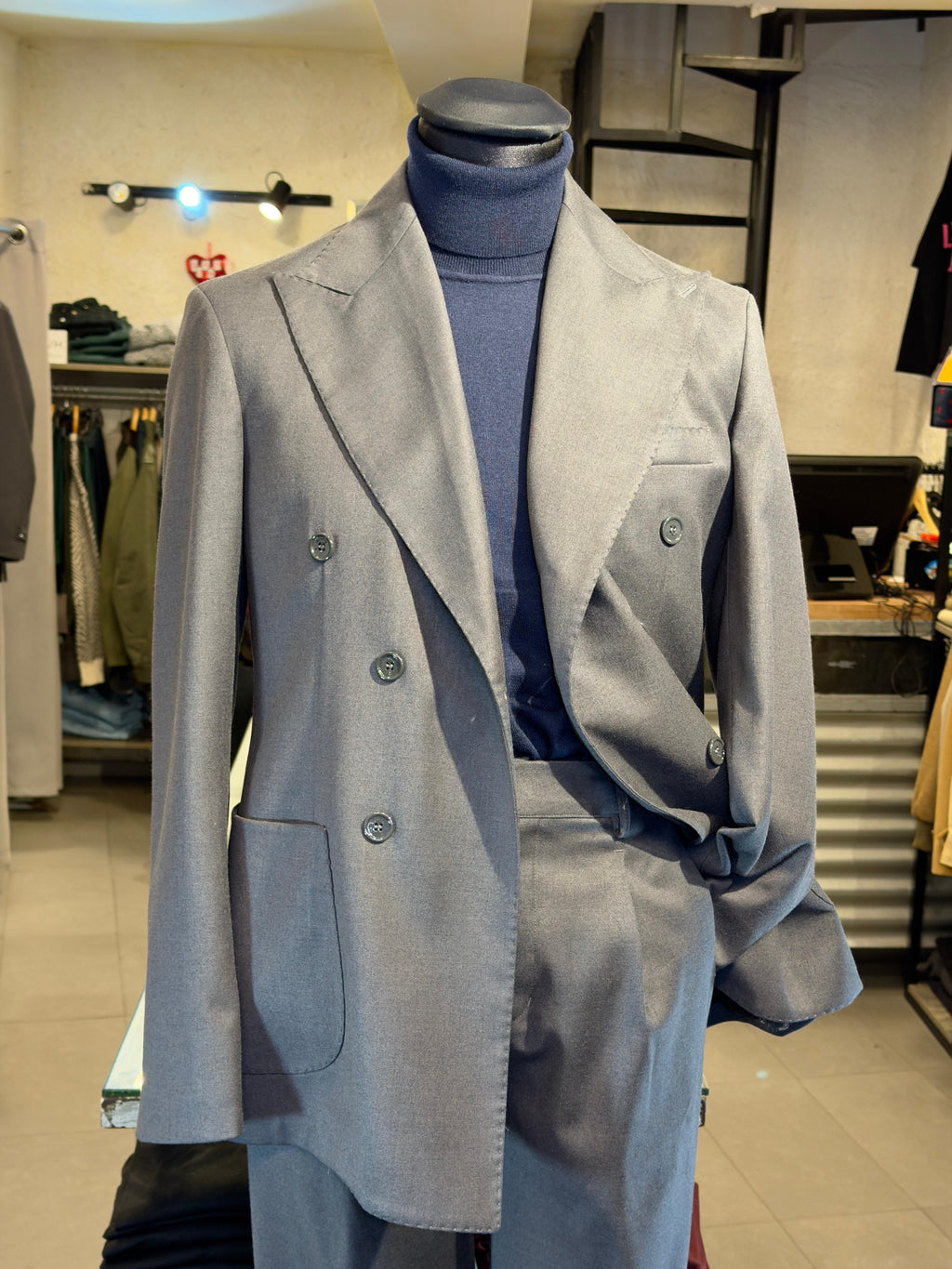 Abito Doppiopetto Grigio