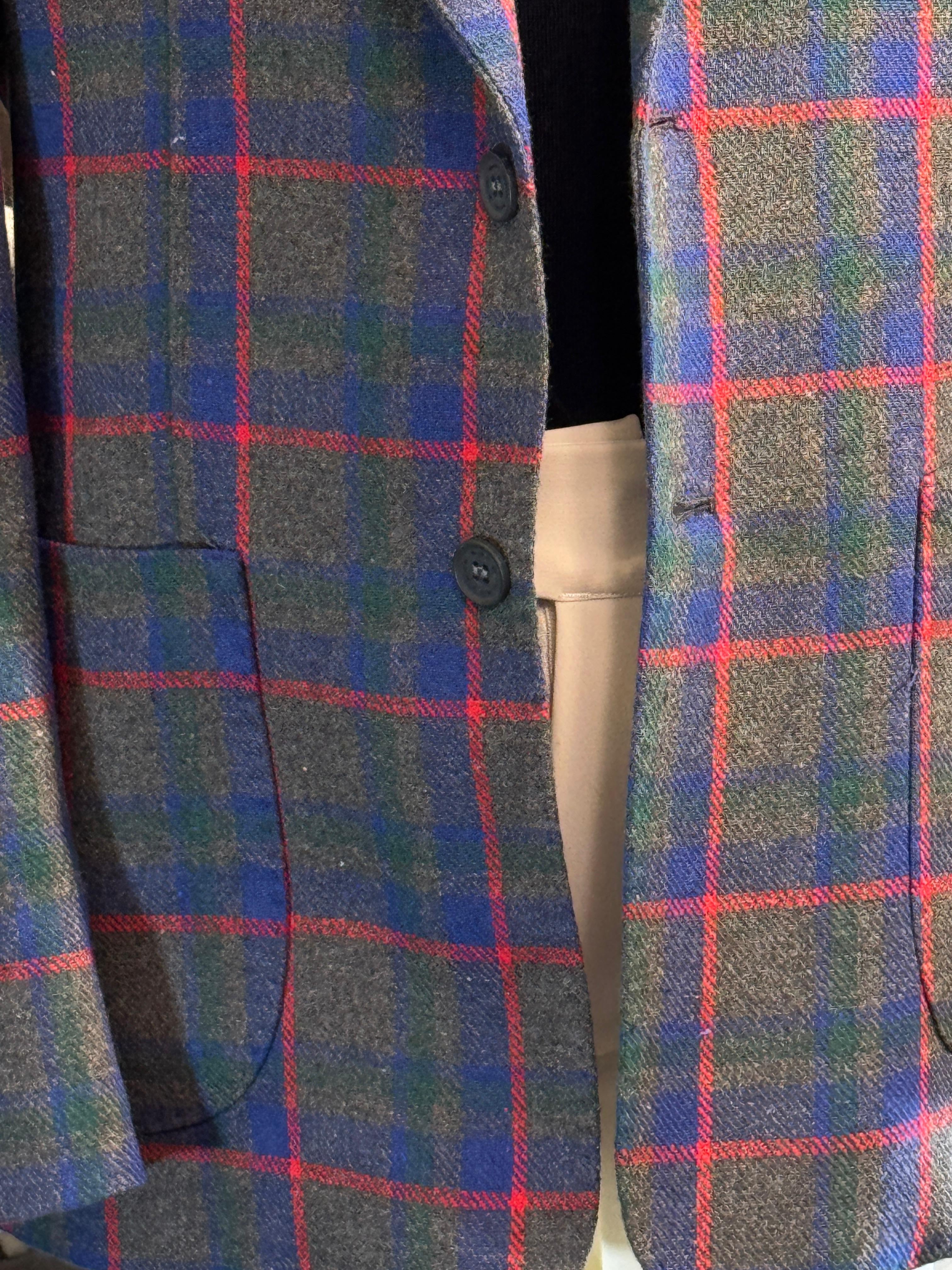 Giacca a Quadri monopetto