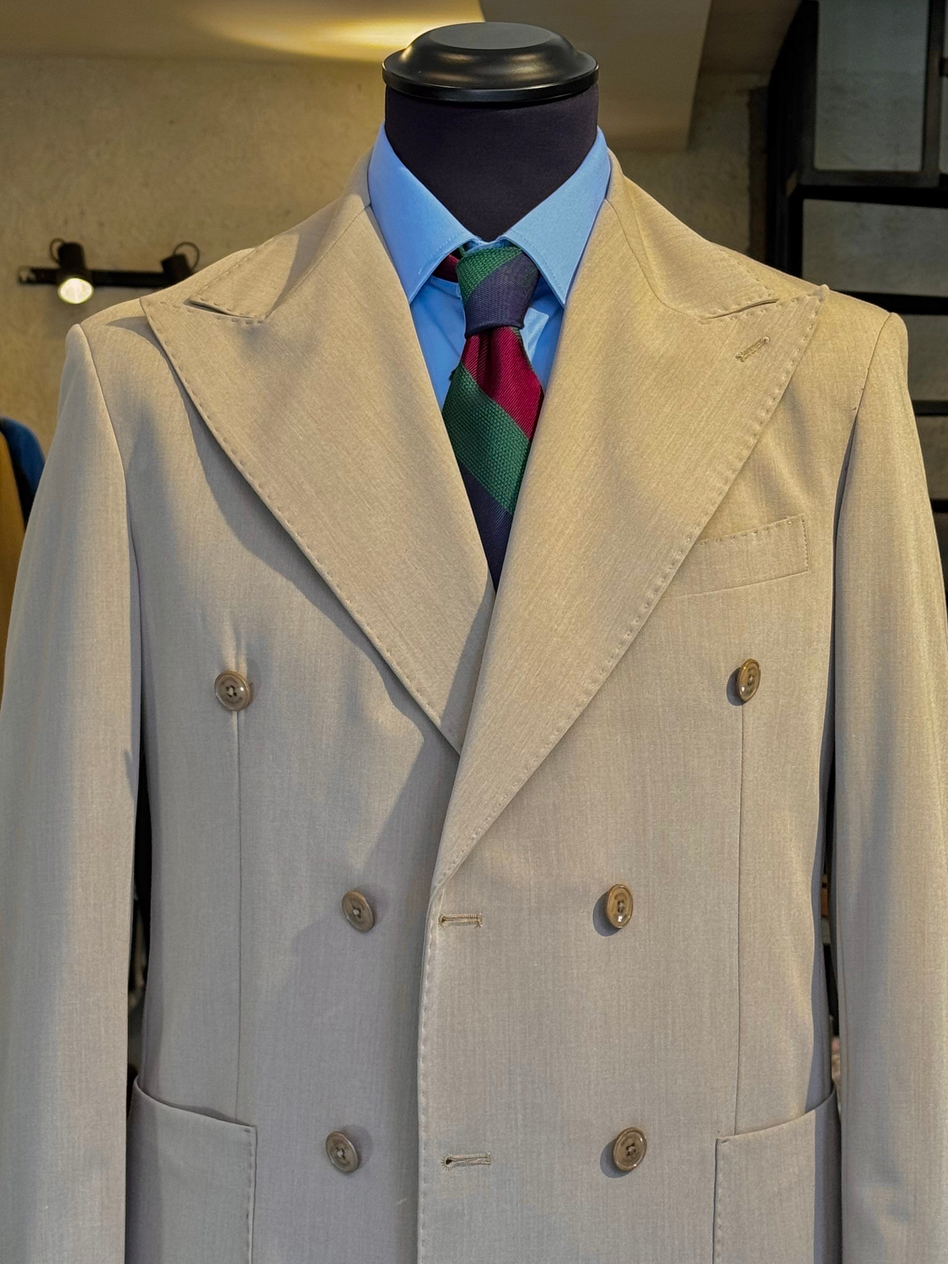 Abito Doppiopetto Beige