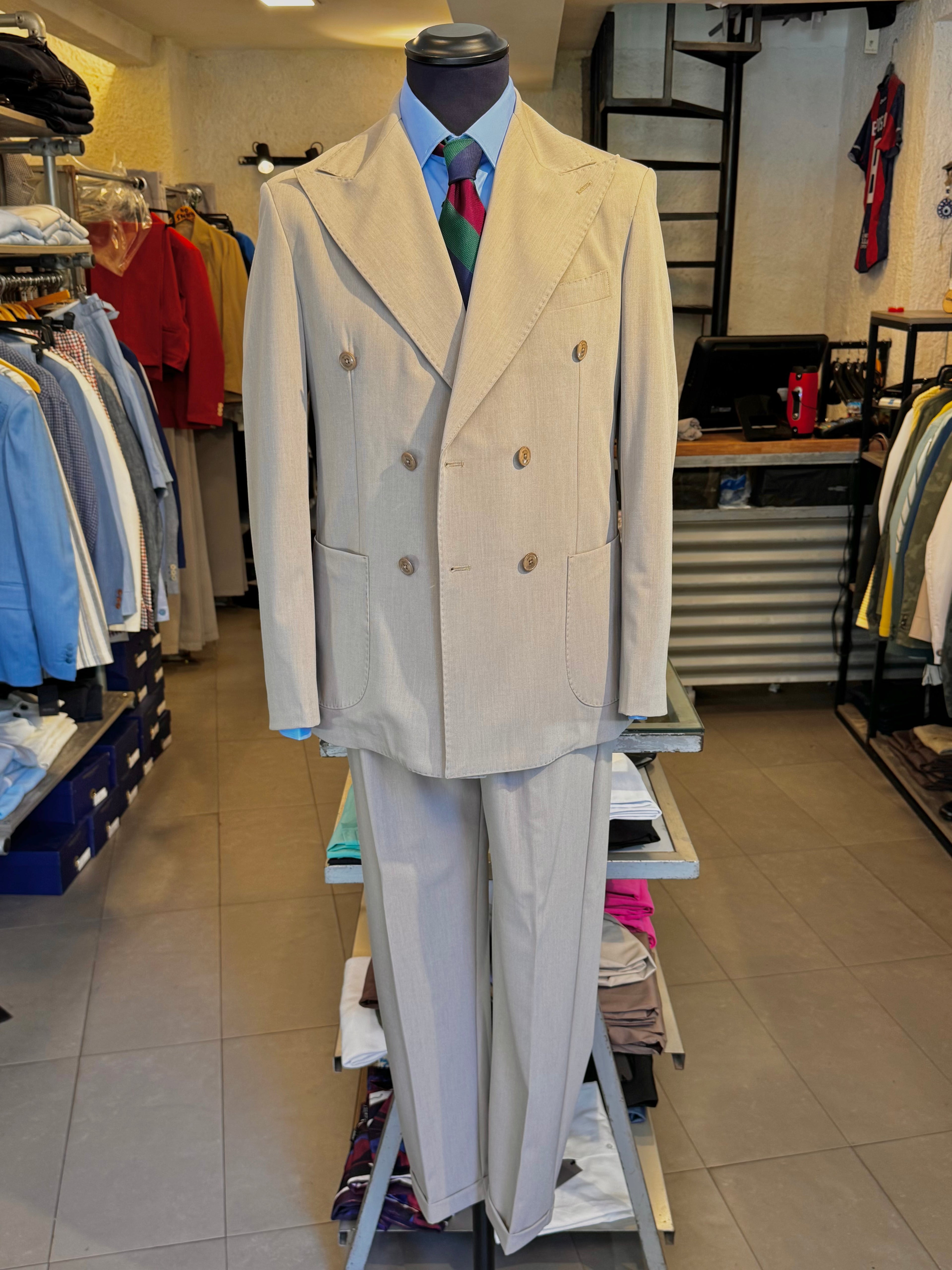 Abito Doppiopetto Beige