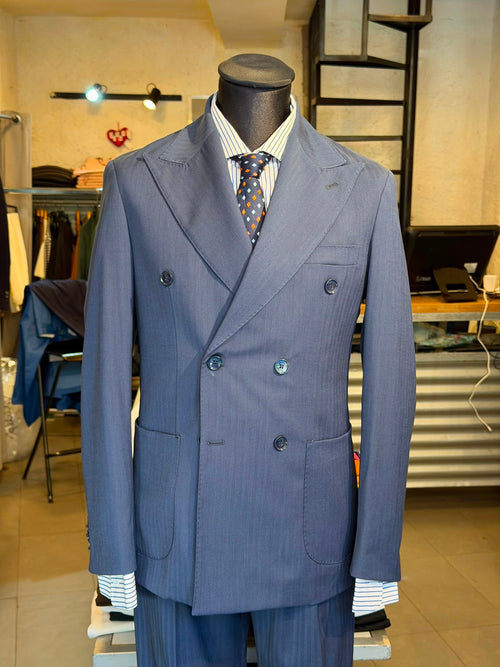 Abito doppiopetto Solaro blue