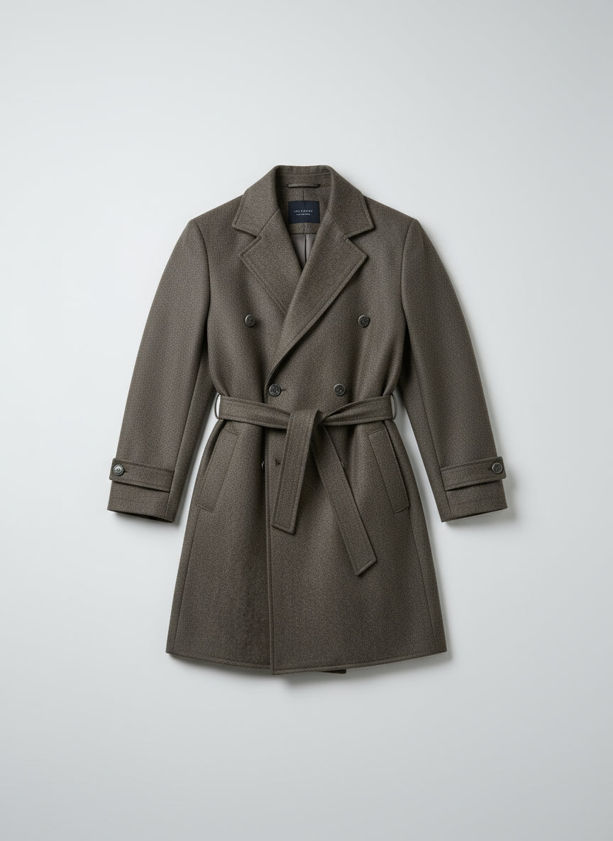 Cappotto in lana doppiopetto