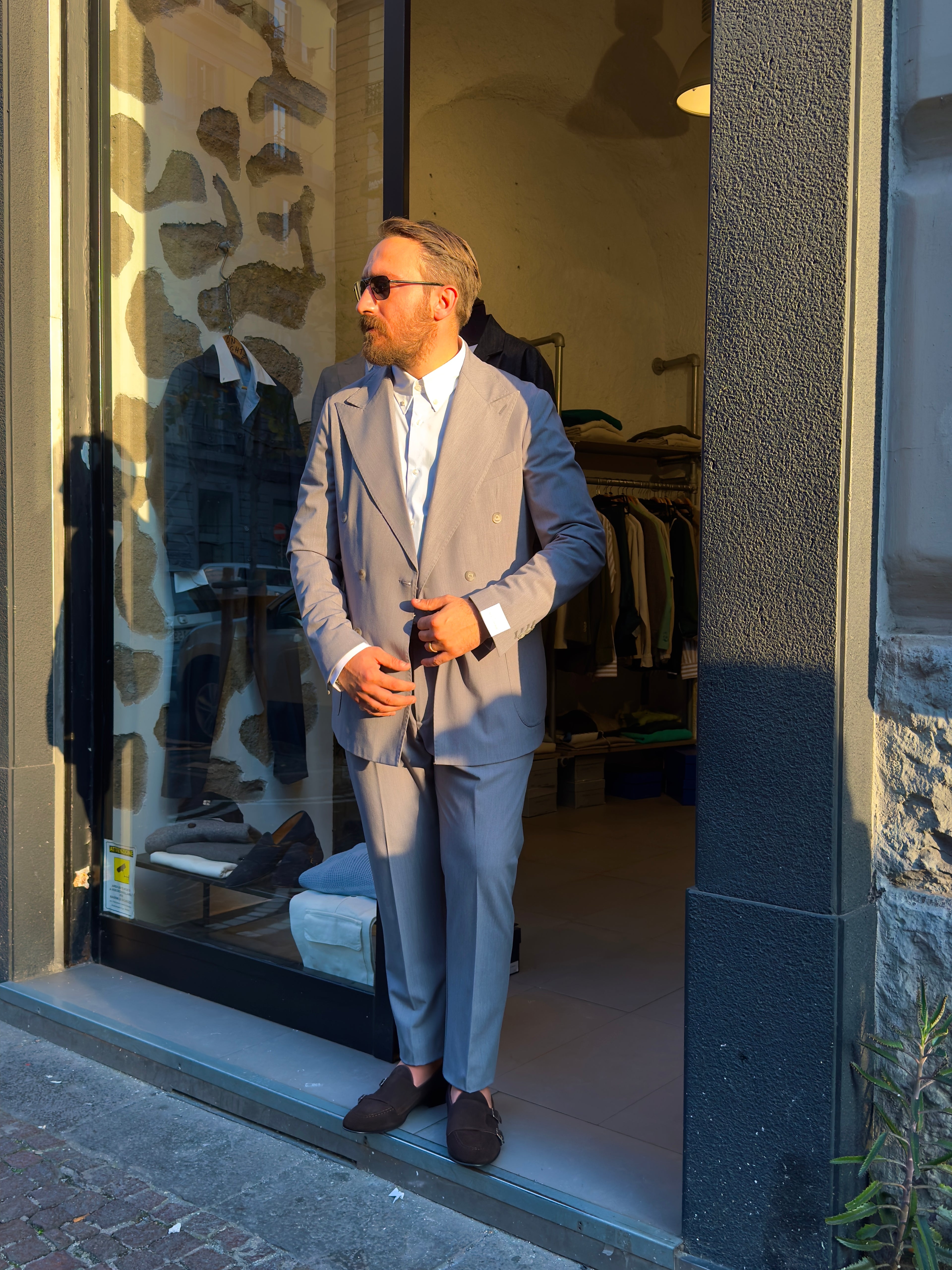 Abito Grigio Doppiopetto