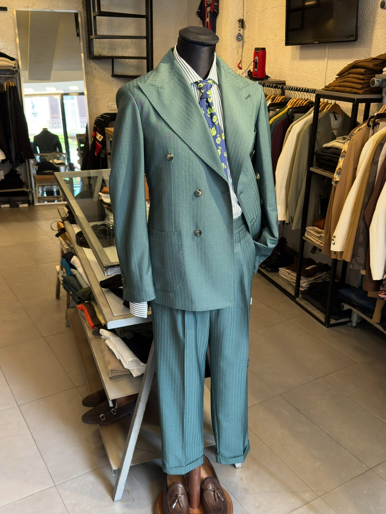 GIACCA Doppiopetto Verde Solaro