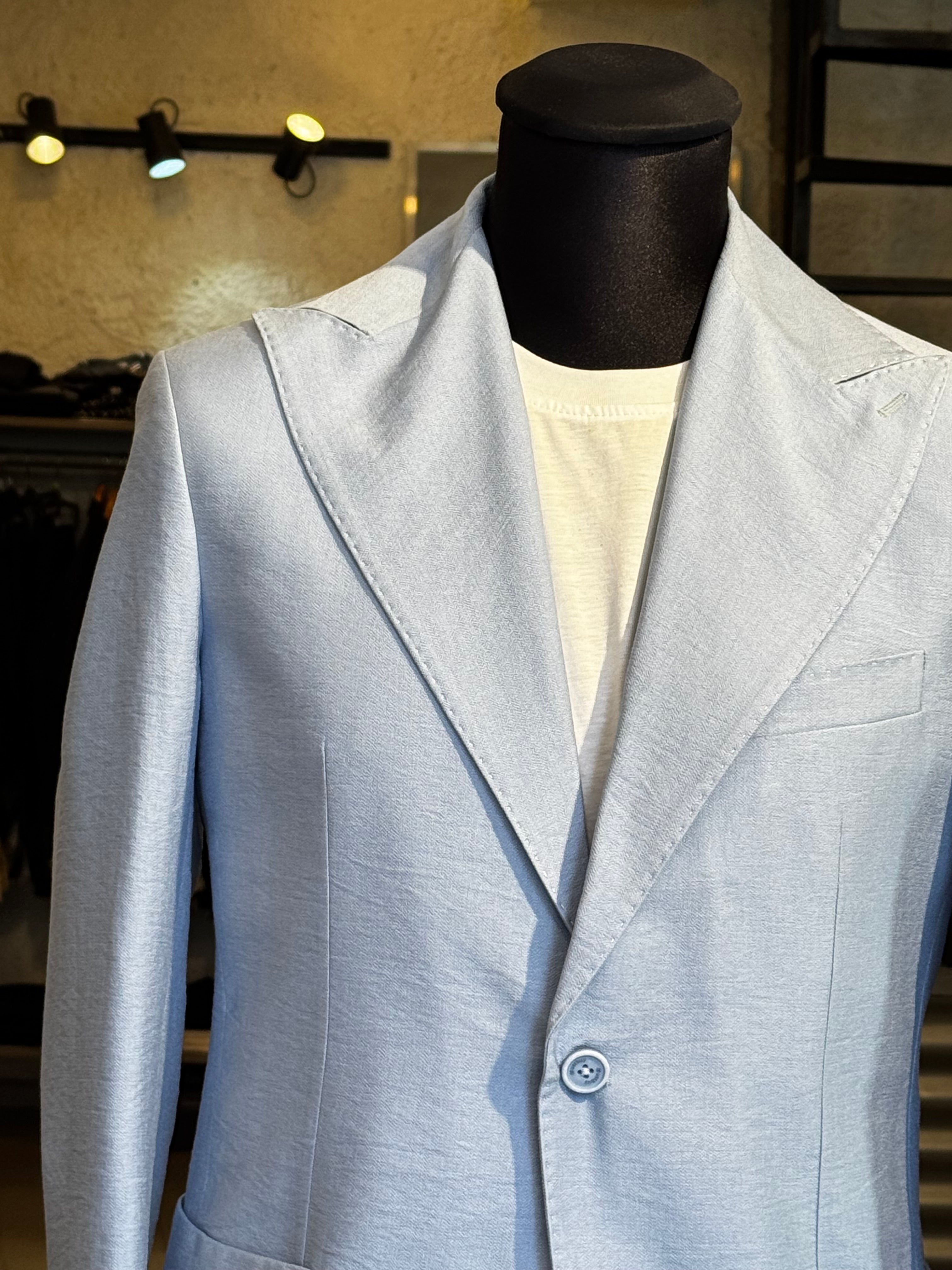 Abito in Lino Celeste