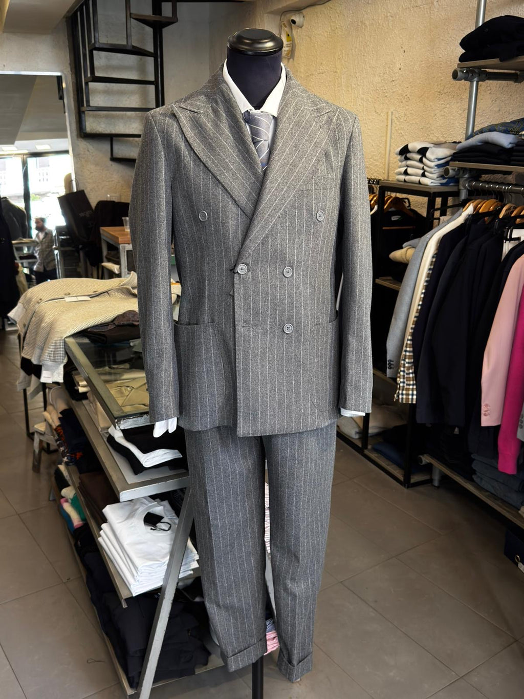 Abito Doppiopetto Grigio