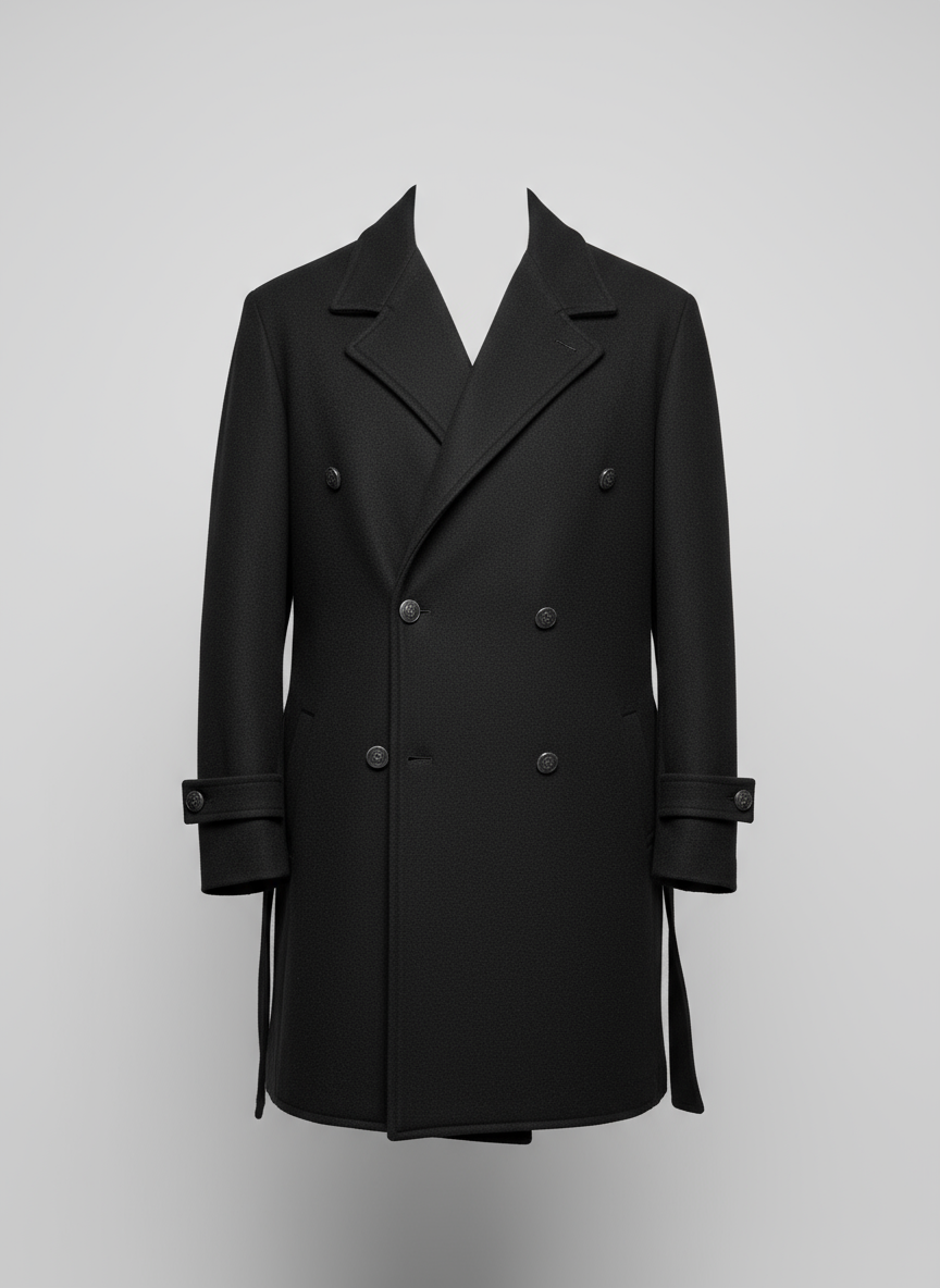 Cappotto in lana doppiopetto