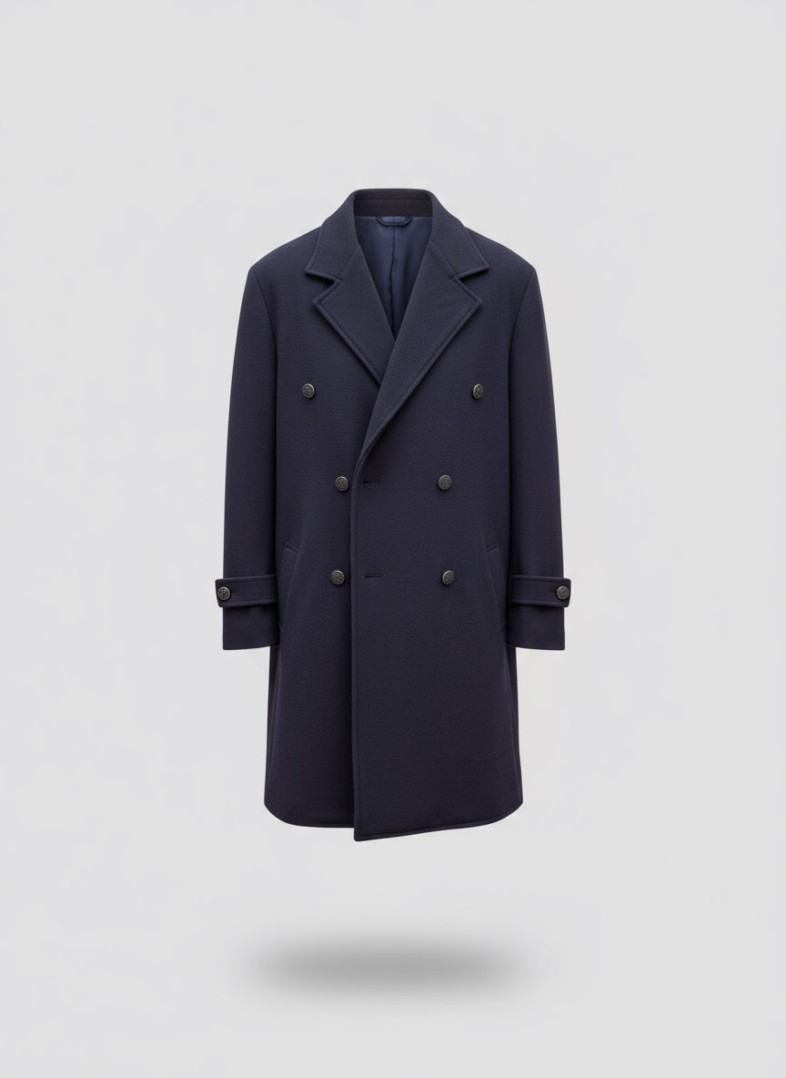 Cappotto in lana doppiopetto