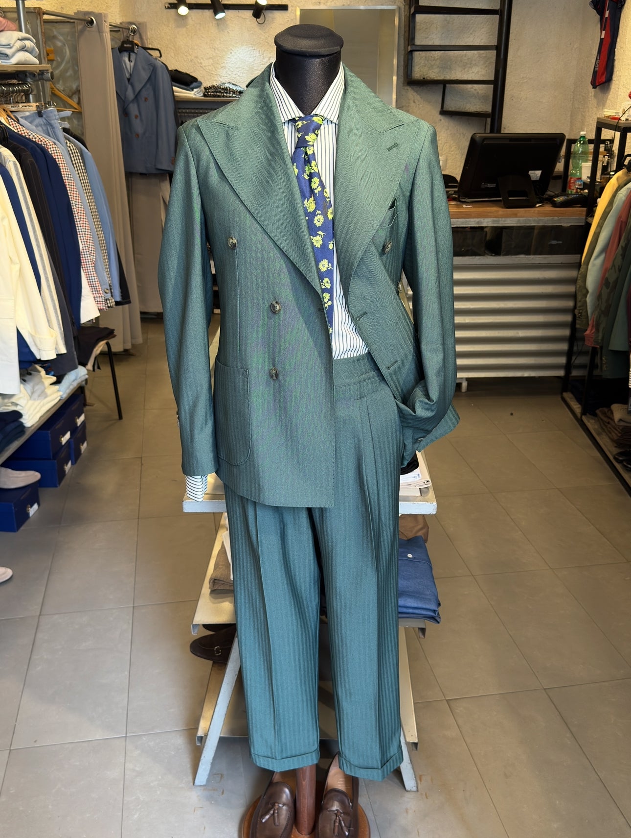 GIACCA Doppiopetto Verde Solaro