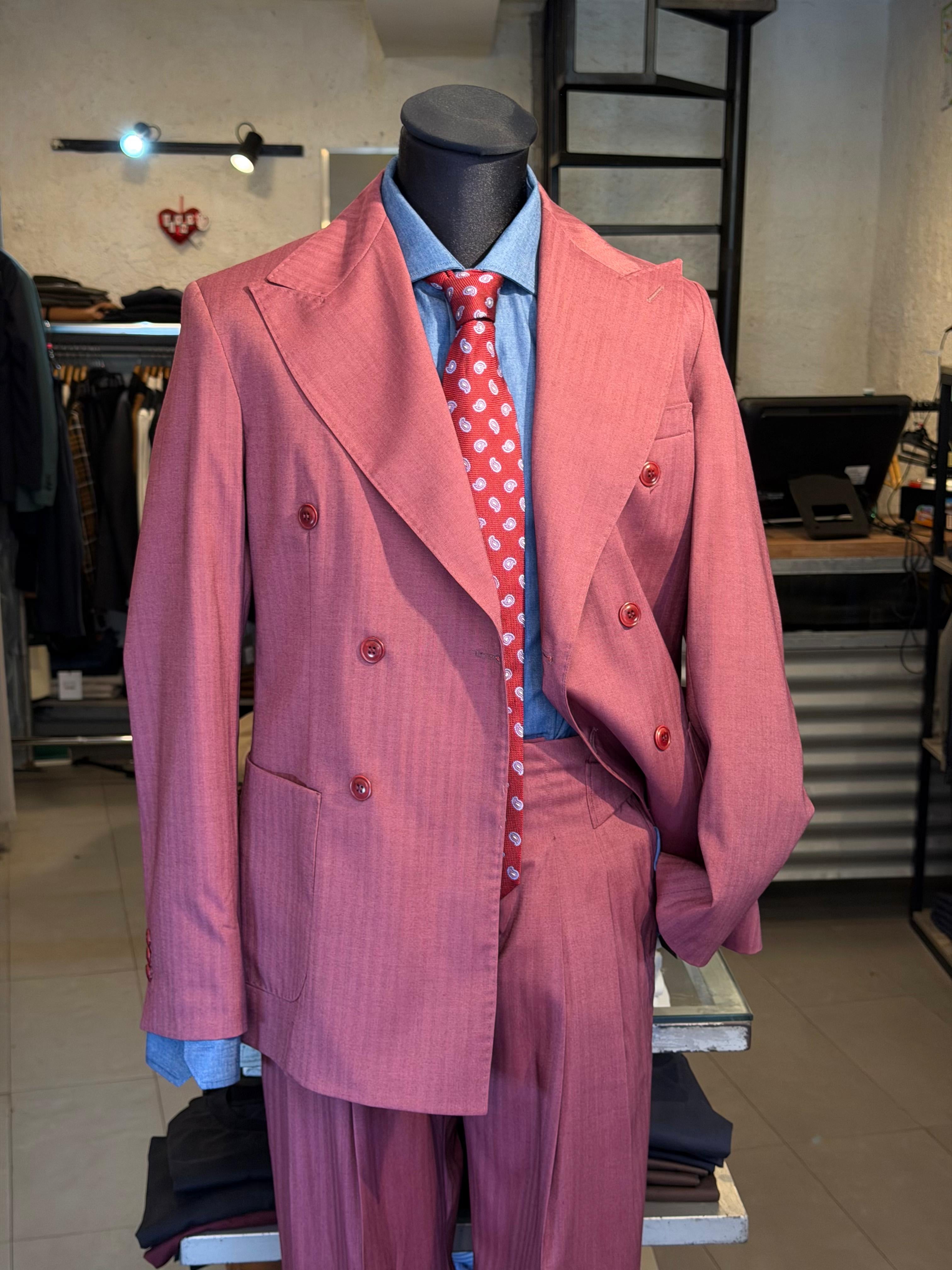 Abito doppiopetto bordeaux