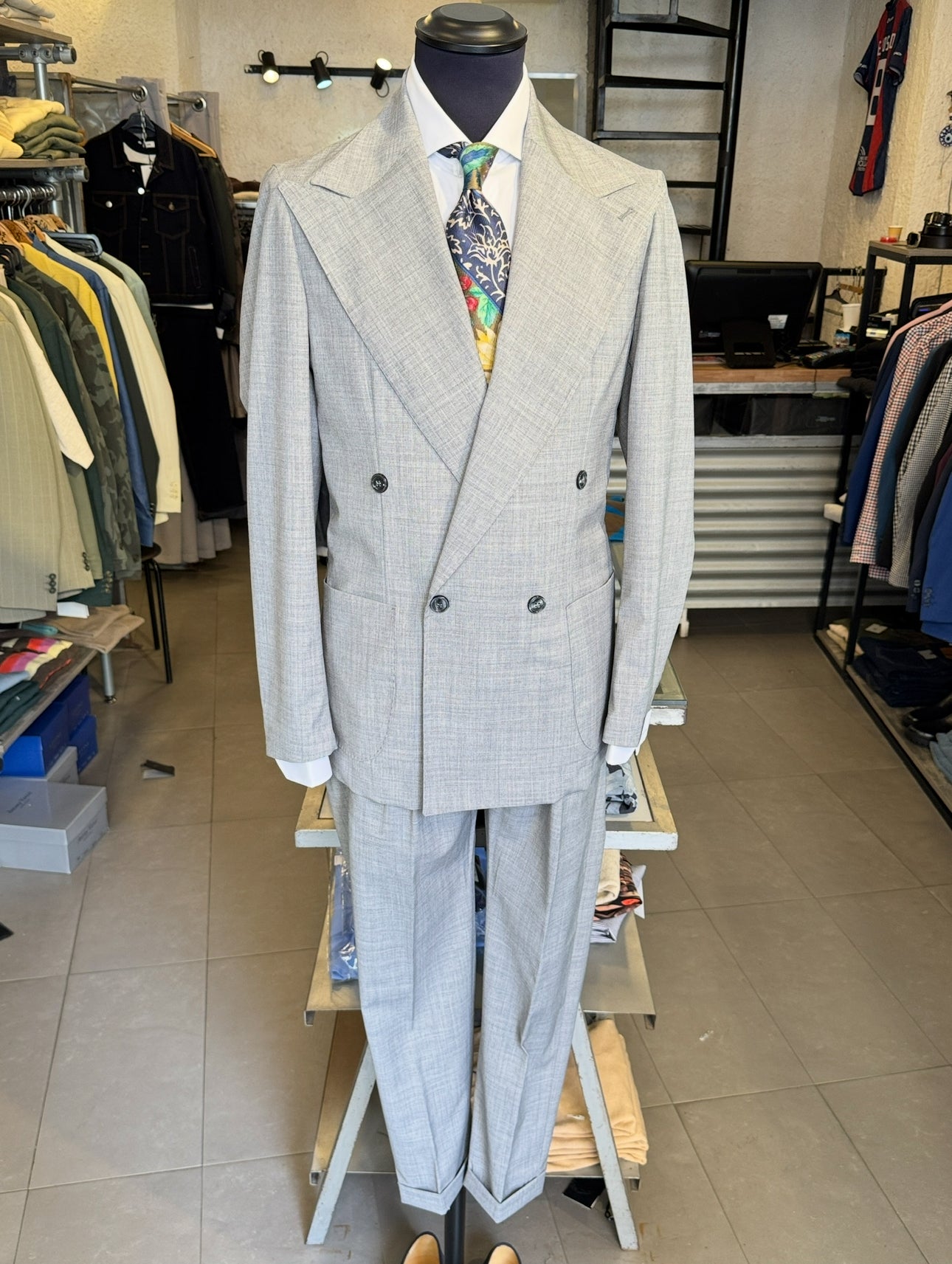 Abito Doppiopetto Grigio