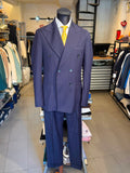 Abito gessato blu