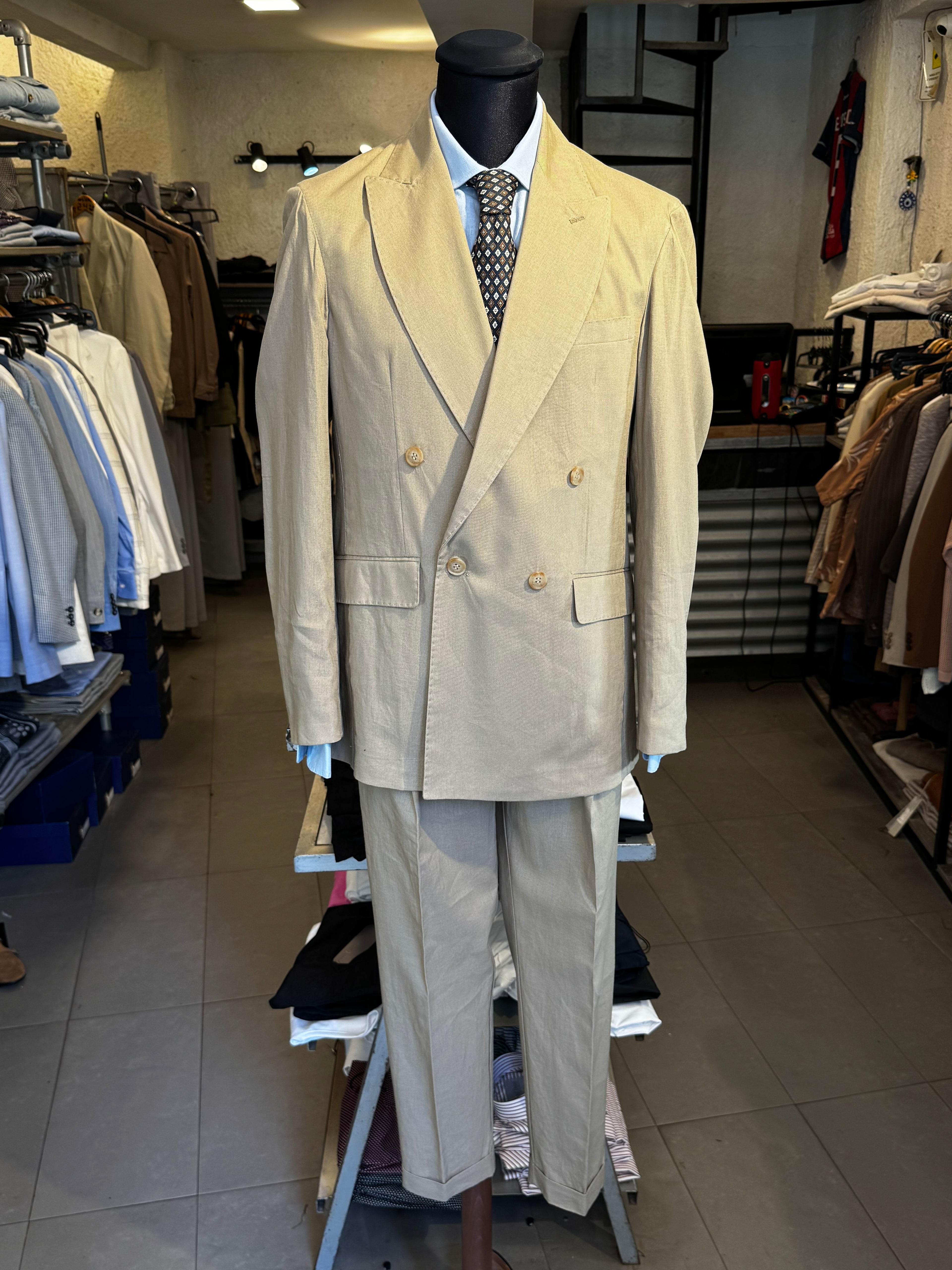 Abito in Lino Doppiopetto