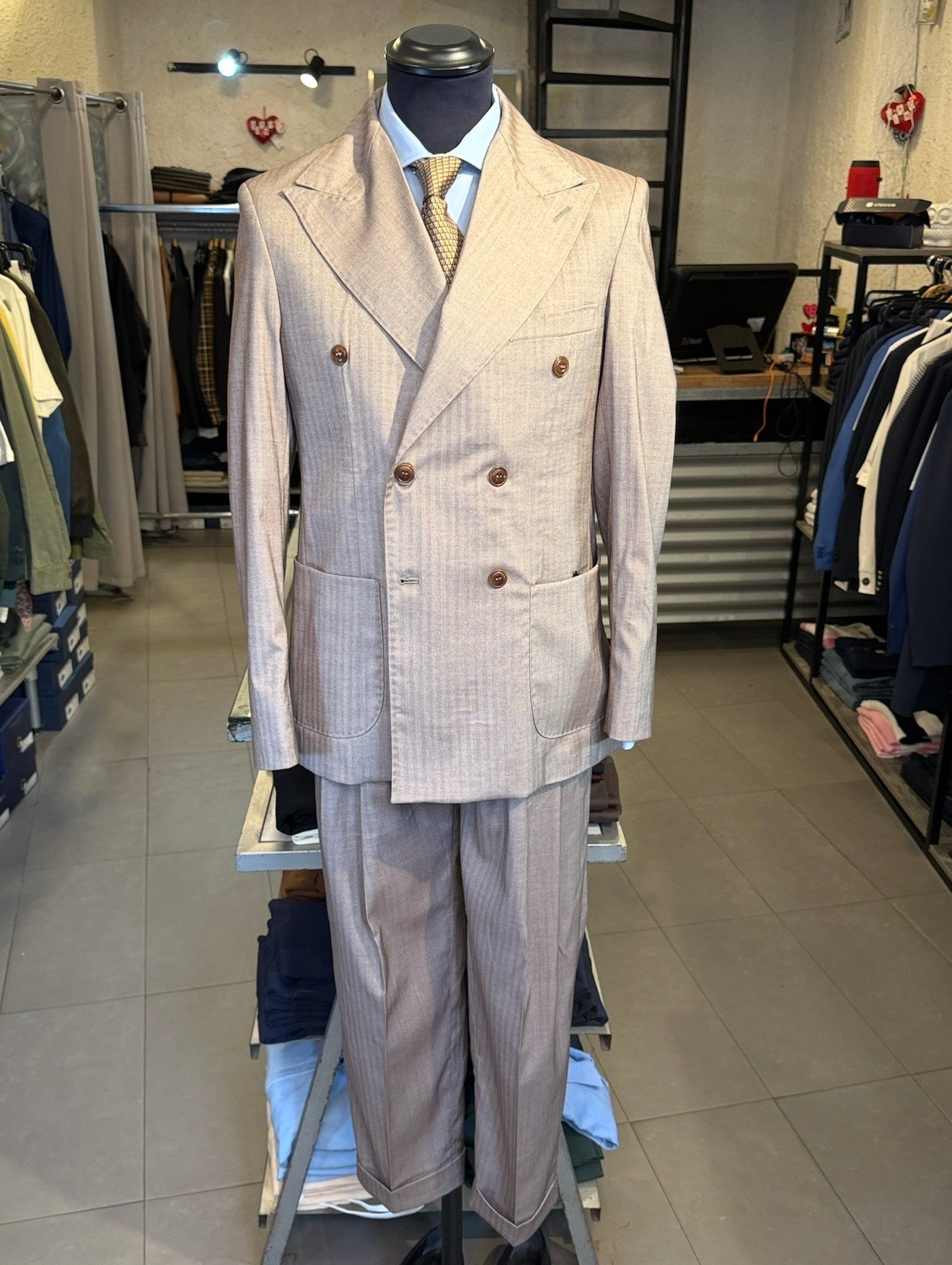 Abito Doppiopetto Solaro beige