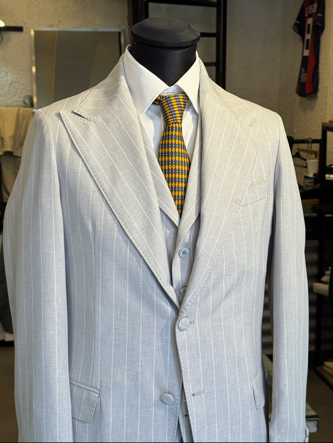 Abito Monopetto Gessato