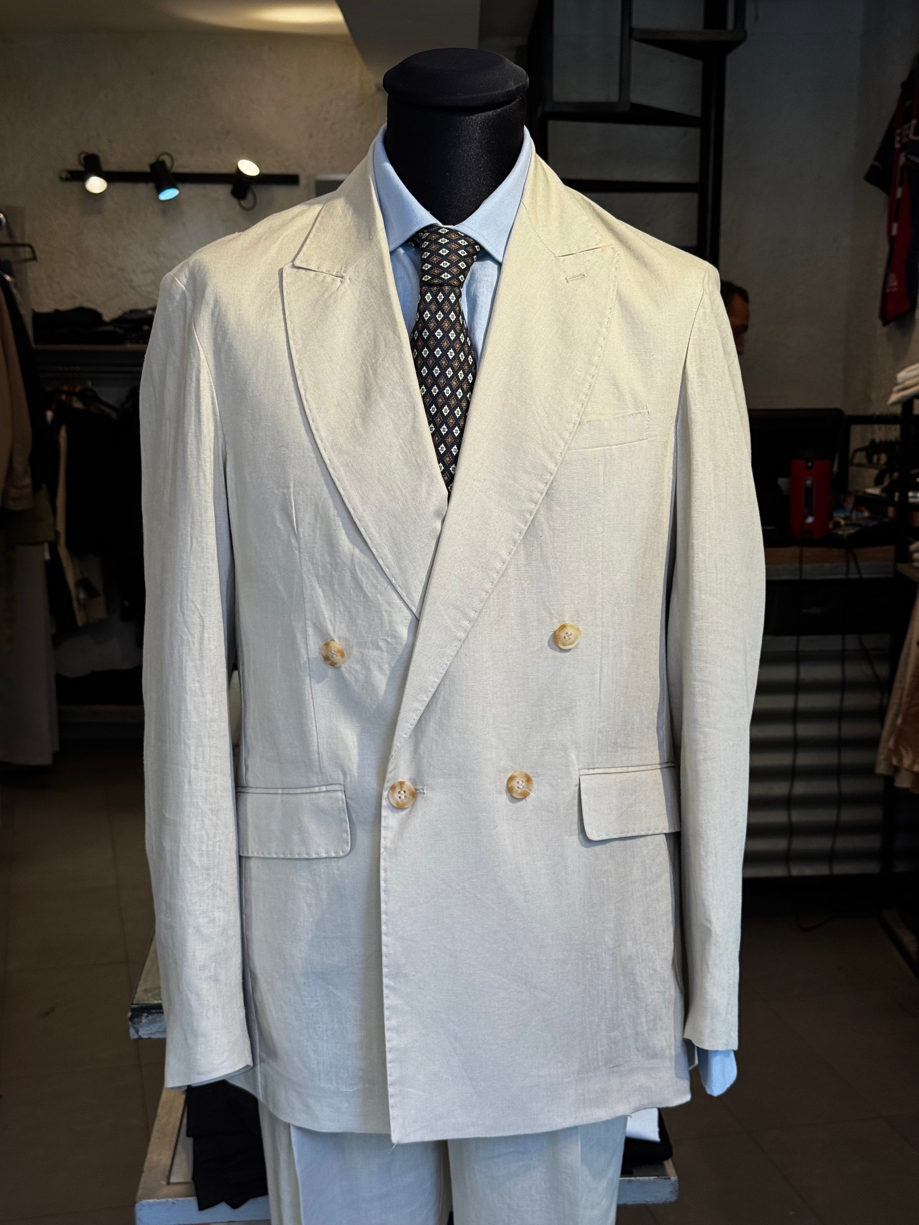 Abito in Lino Doppiopetto