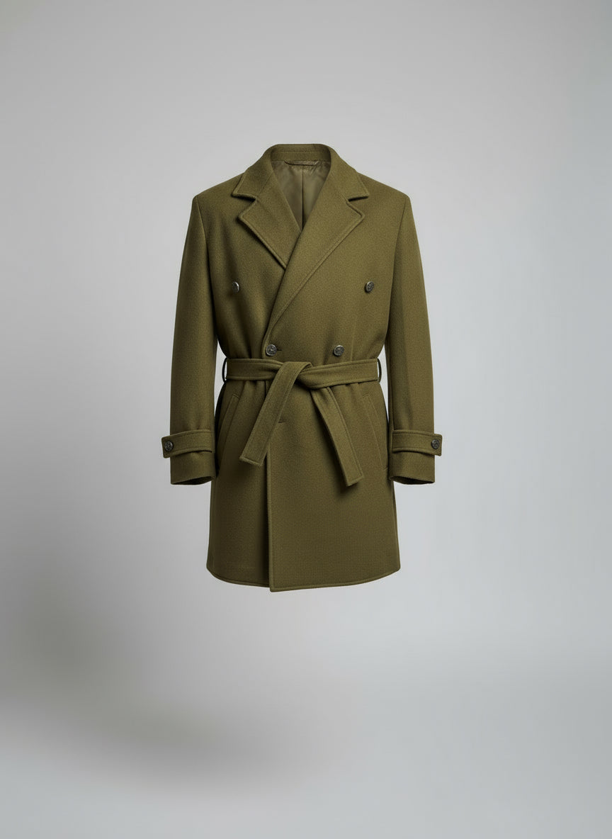 Cappotto in lana doppiopetto