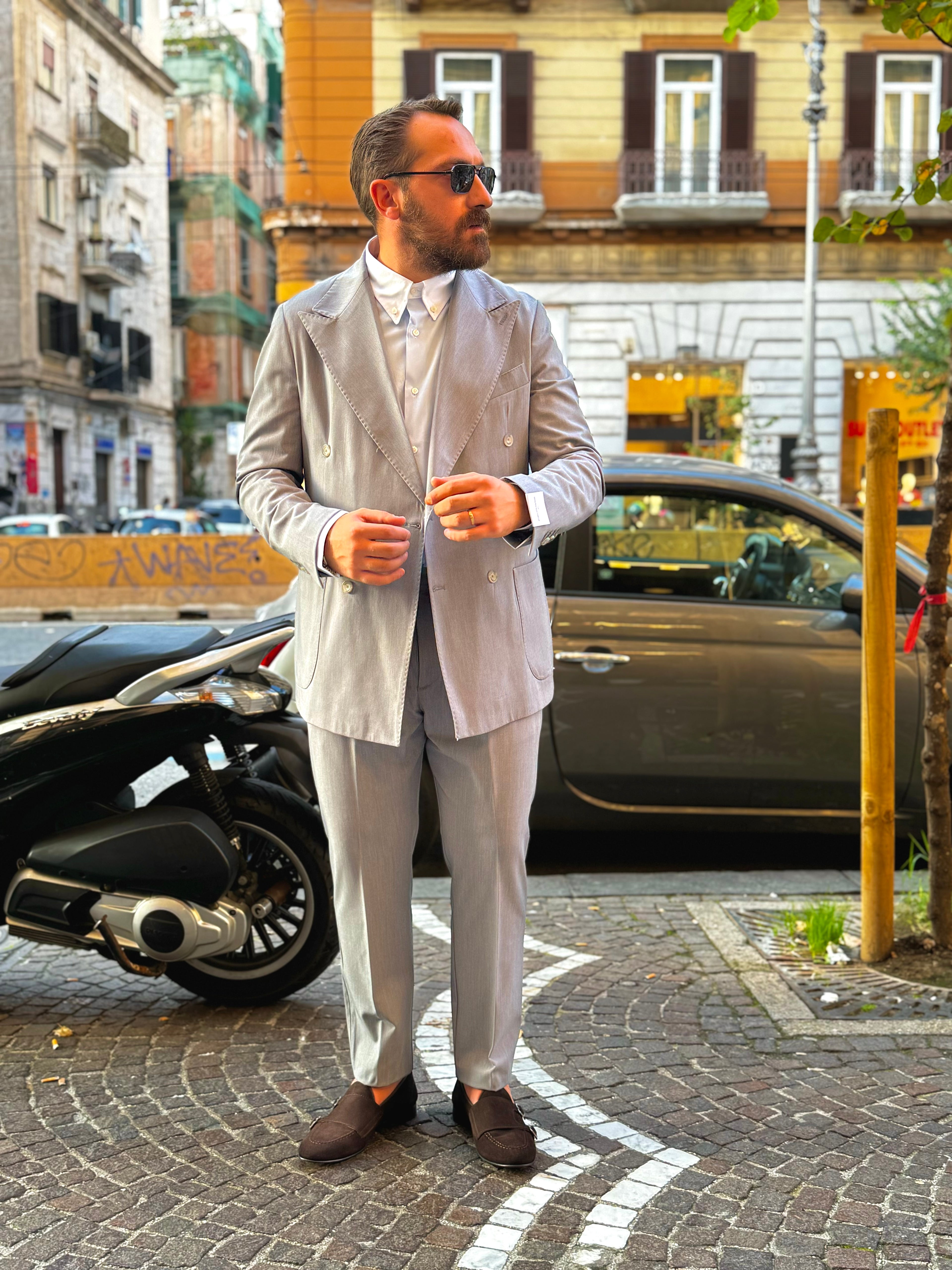 Abito Grigio Doppiopetto