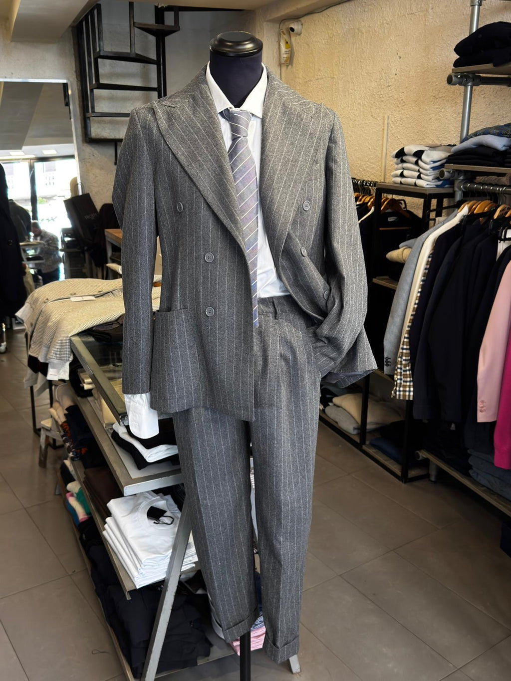 Abito Doppiopetto Grigio