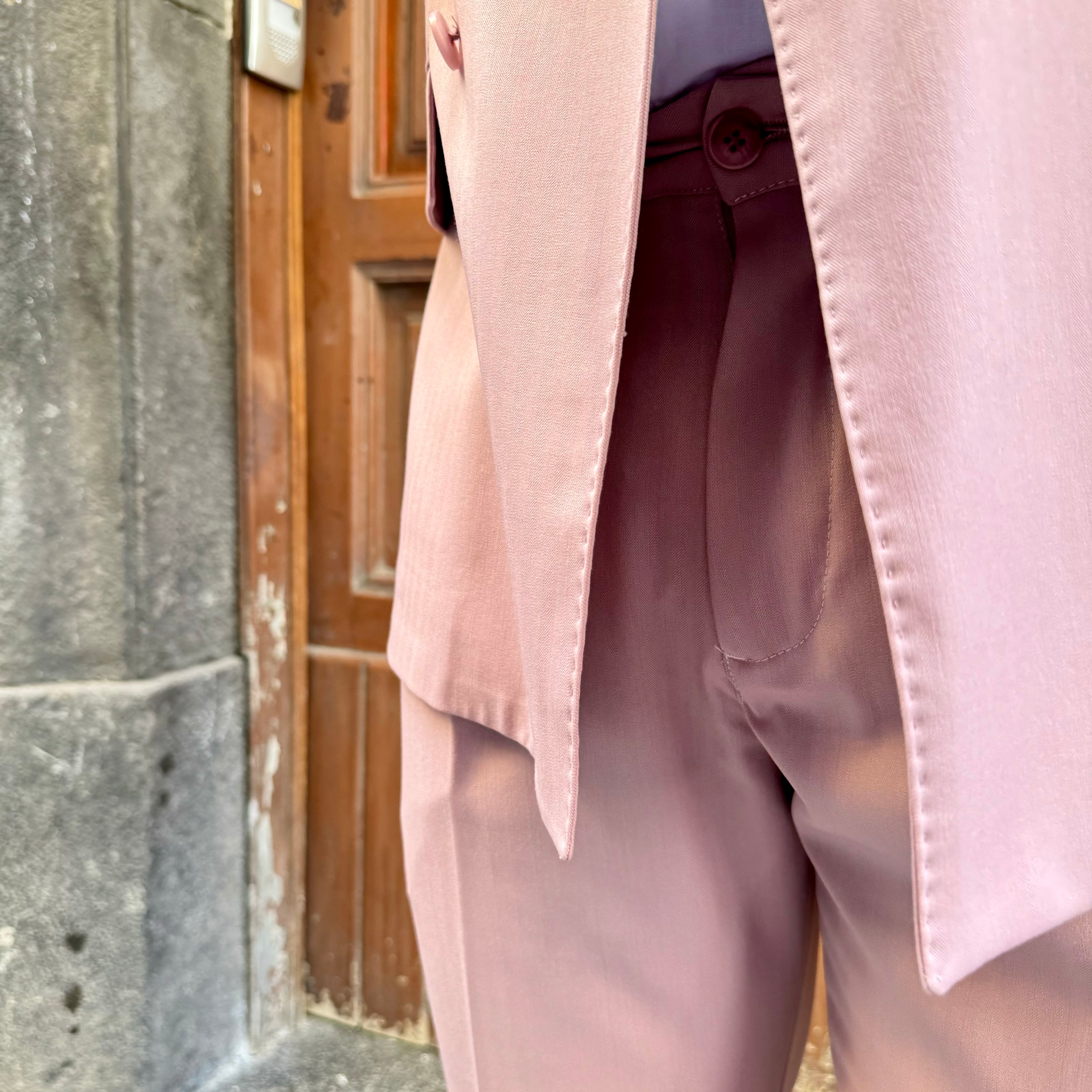 Abito Rosa Doppiopetto