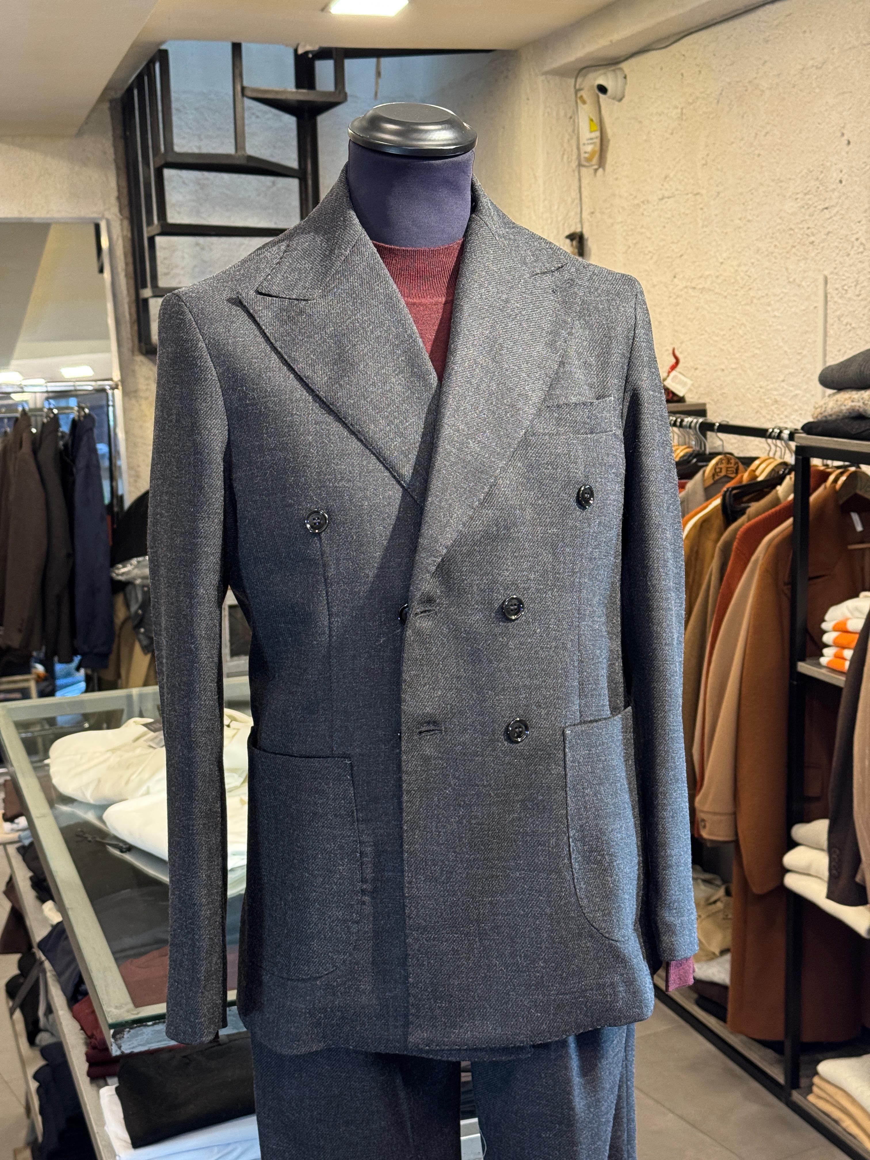 Abito  Doppiopetto Grigio