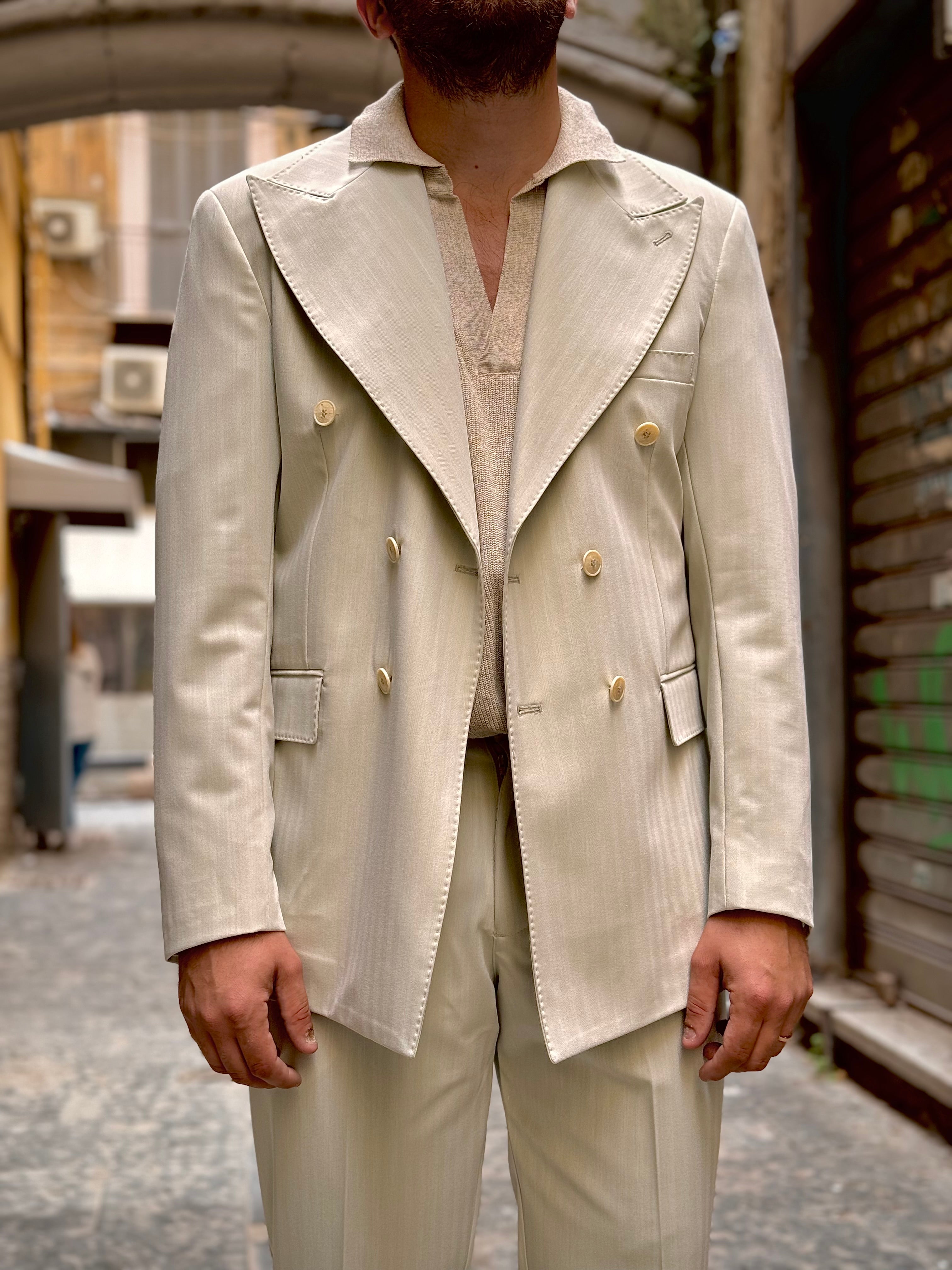 Abito Solaro Doppiopetto Beige