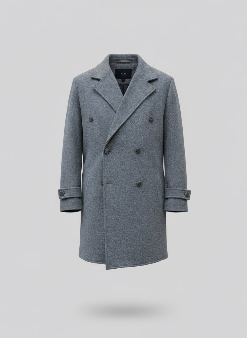 Cappotto in lana doppiopetto