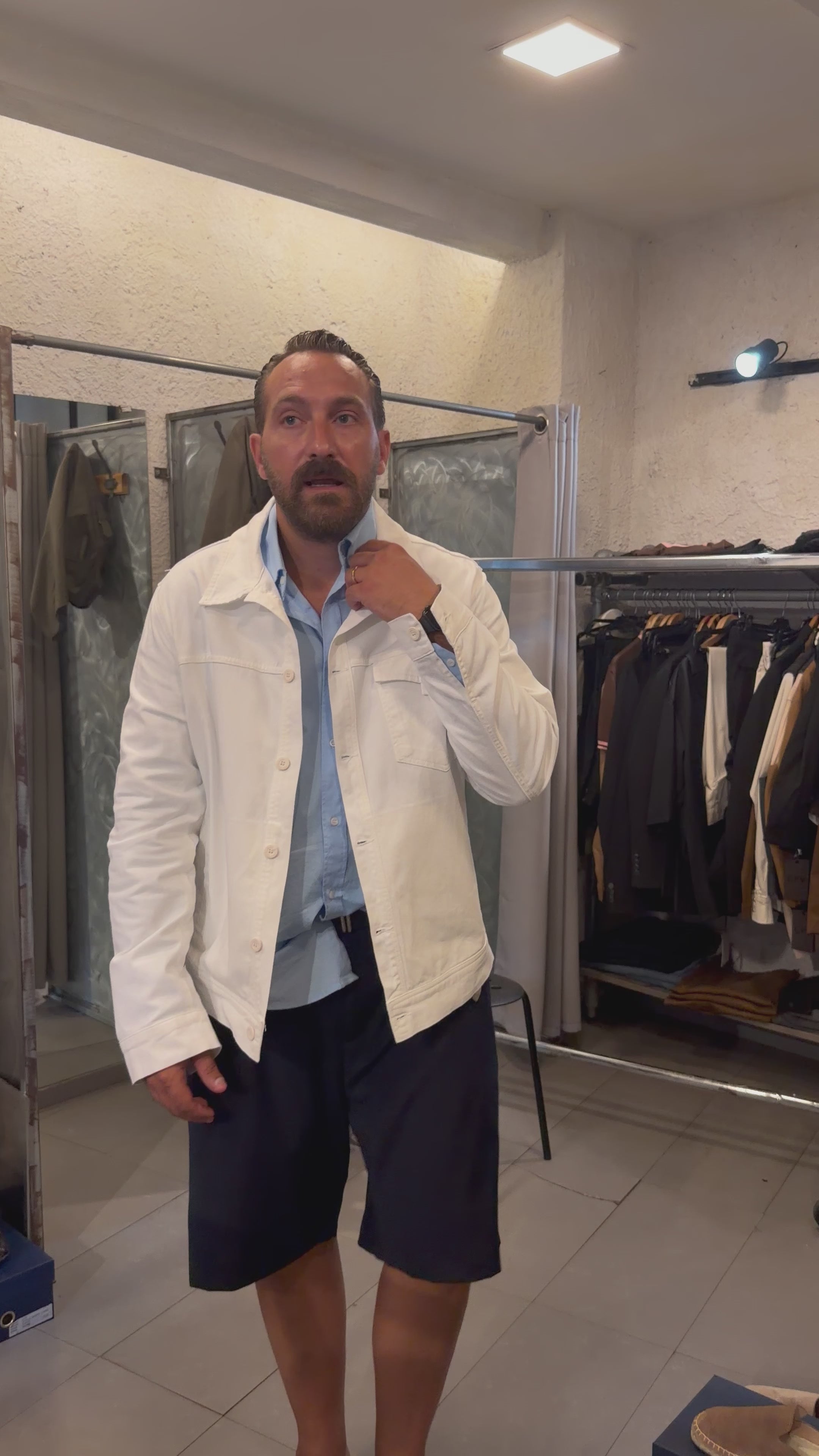 Jacket jeans White