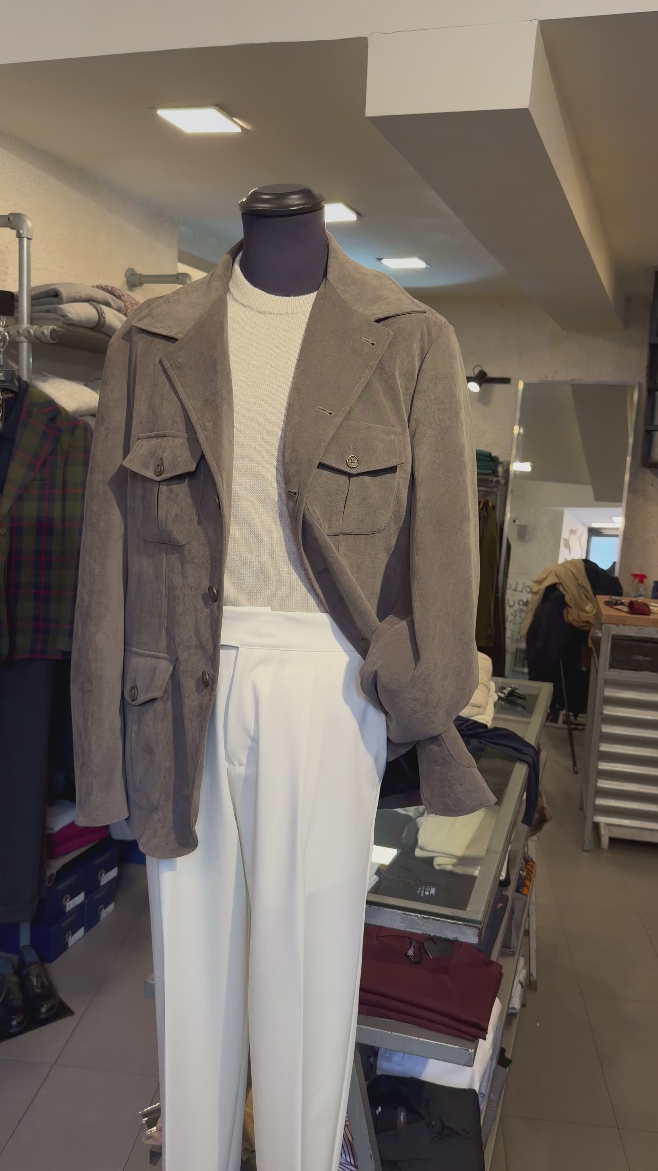 Sahariana eco-camoscio