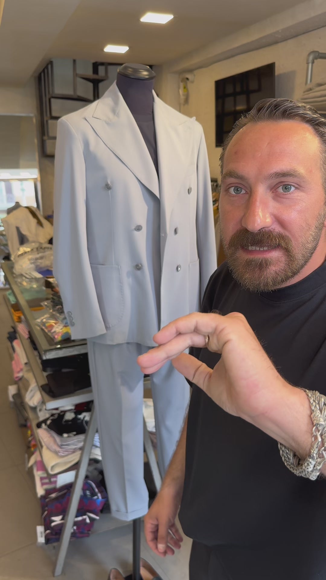 Abito Doppiopetto Grigio